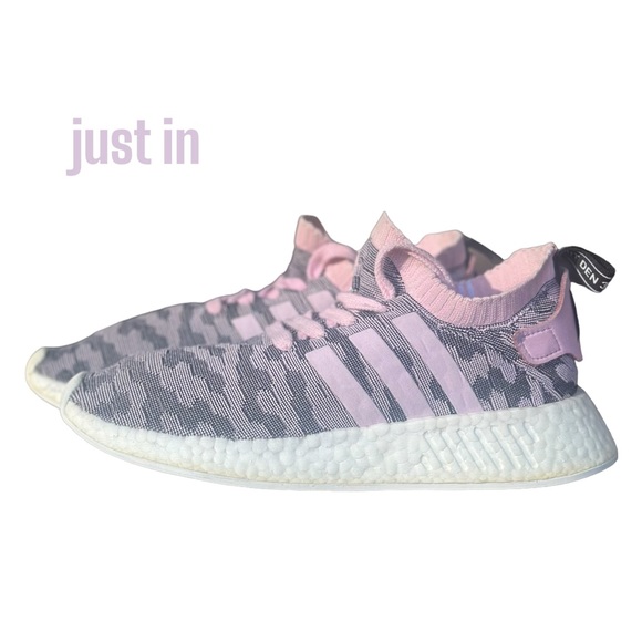 adidas Shoes - Adidas NMD R2 Primeknit Wonder Pink Black Running Sneakers Womens Size 8